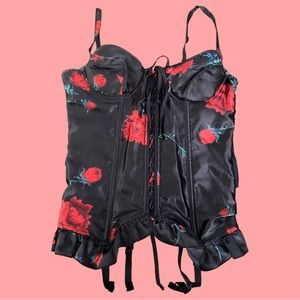 Fredericks of Hollywood - Small corset - lace up and clasps